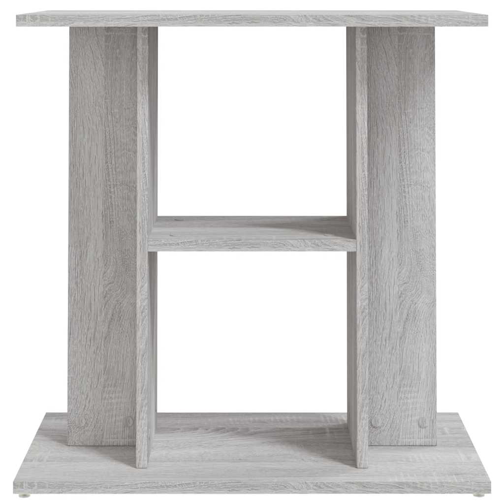 Szürke sonoma akváriumállvány 60 x 30 x 60 cm rétegelt fából 4