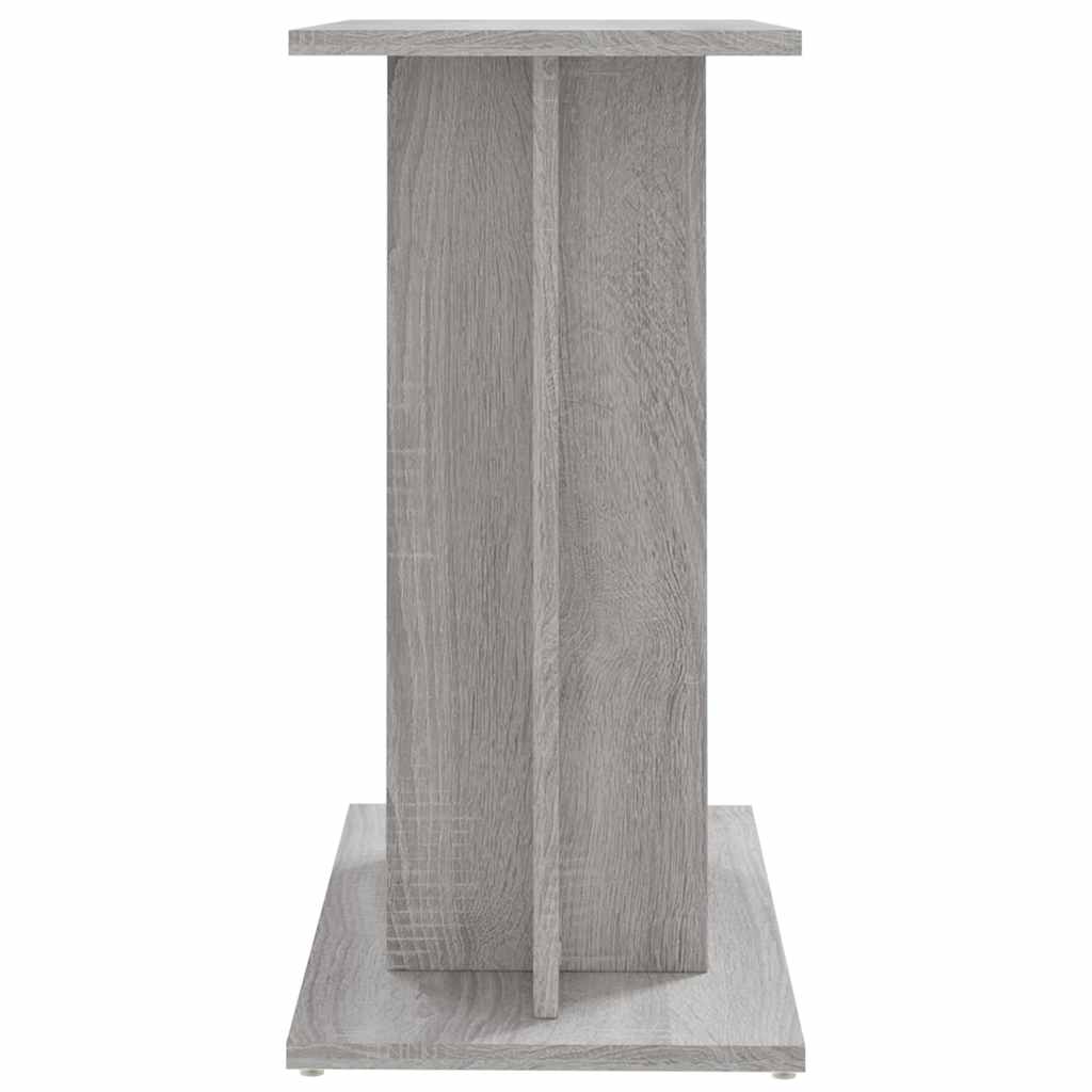 Szürke sonoma akváriumállvány 60 x 30 x 60 cm rétegelt fából 5