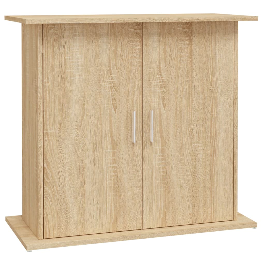 Sonoma tölgyfa akváriumállvány 81 x 36 x 73 cm rétegelt fából 2