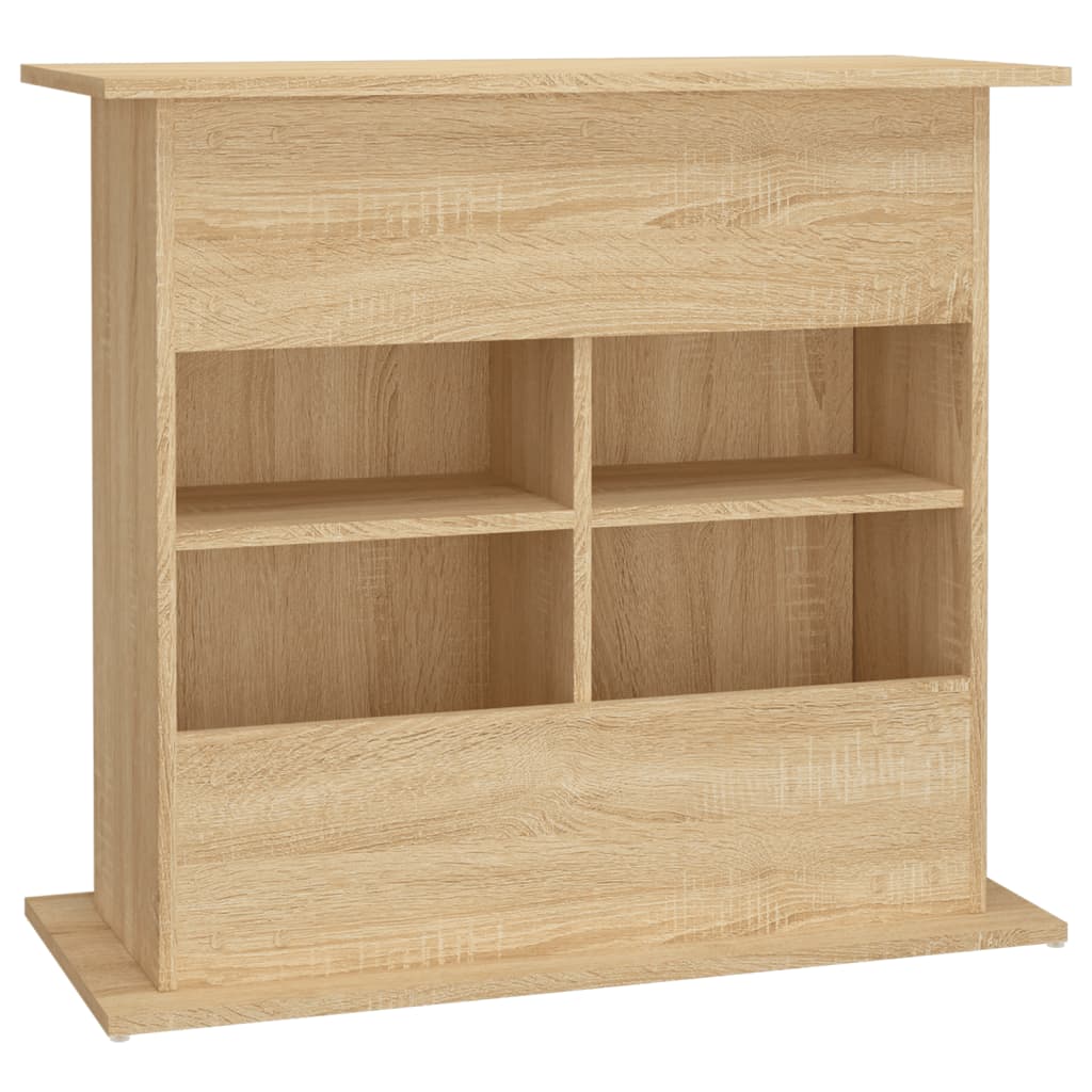 Sonoma tölgyfa akváriumállvány 81 x 36 x 73 cm rétegelt fából 8
