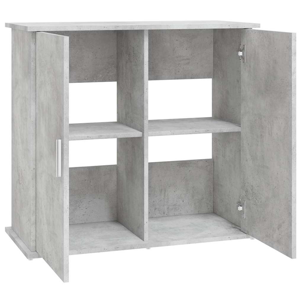 Betonszürke akváriumállvány 81 x 36 x 73 cm rétegelt fából 6