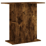 Füstös tölgy szerelt fa akváriumtartó állvány 75x36x72,5 cm 2