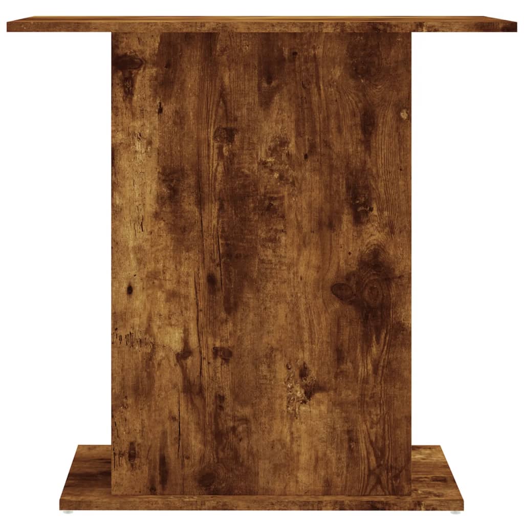 Füstös tölgy szerelt fa akváriumtartó állvány 75x36x72,5 cm 4