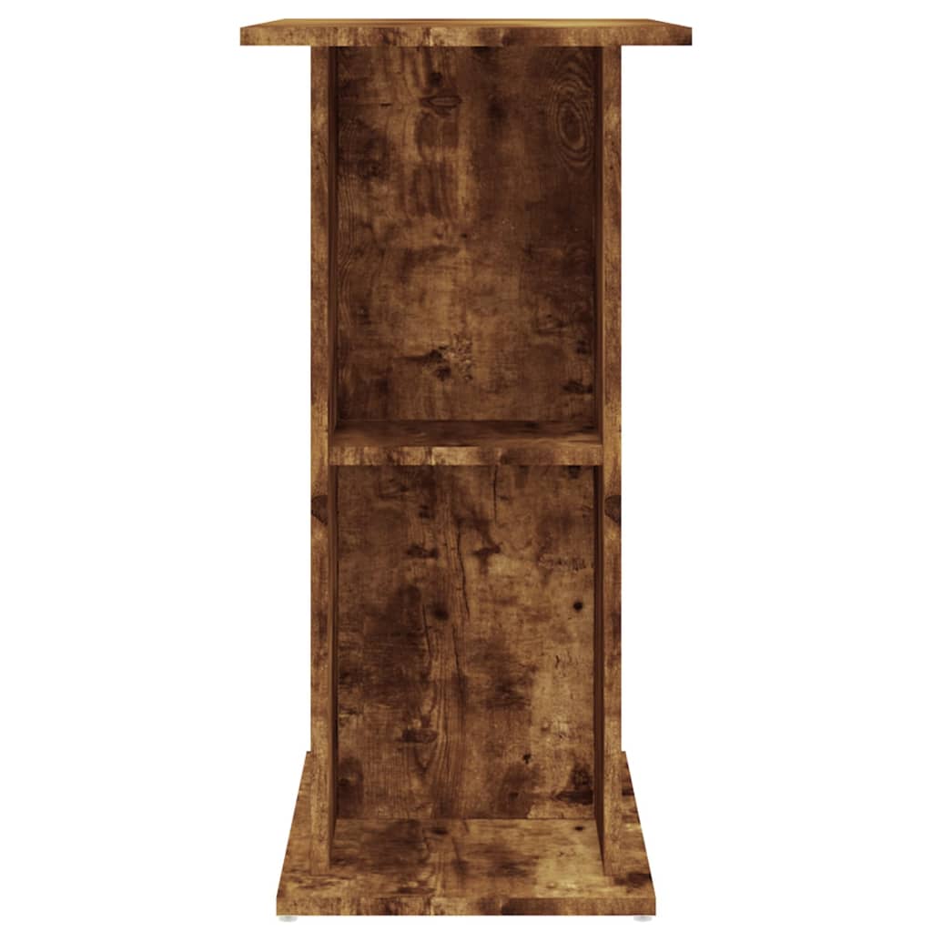 Füstös tölgy szerelt fa akváriumtartó állvány 75x36x72,5 cm 5