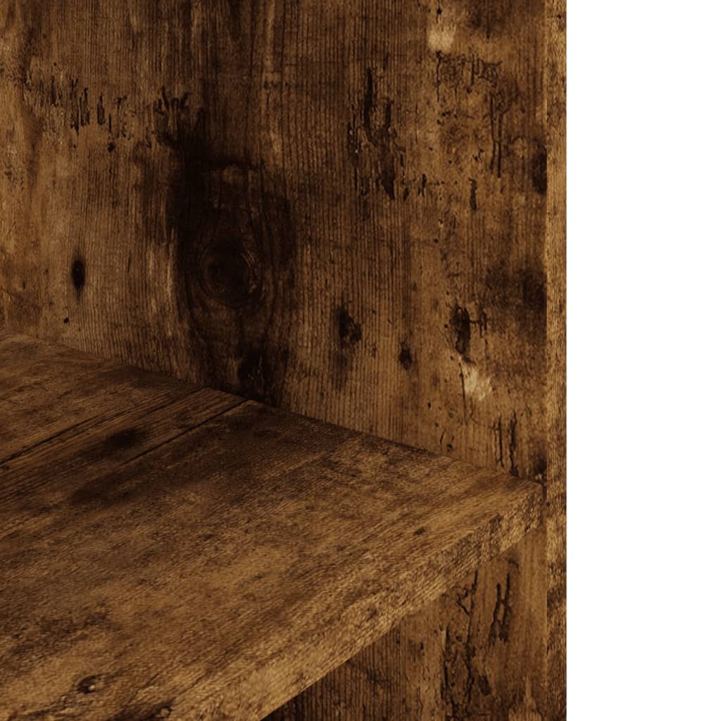 Füstös tölgy szerelt fa akváriumtartó állvány 75x36x72,5 cm 6