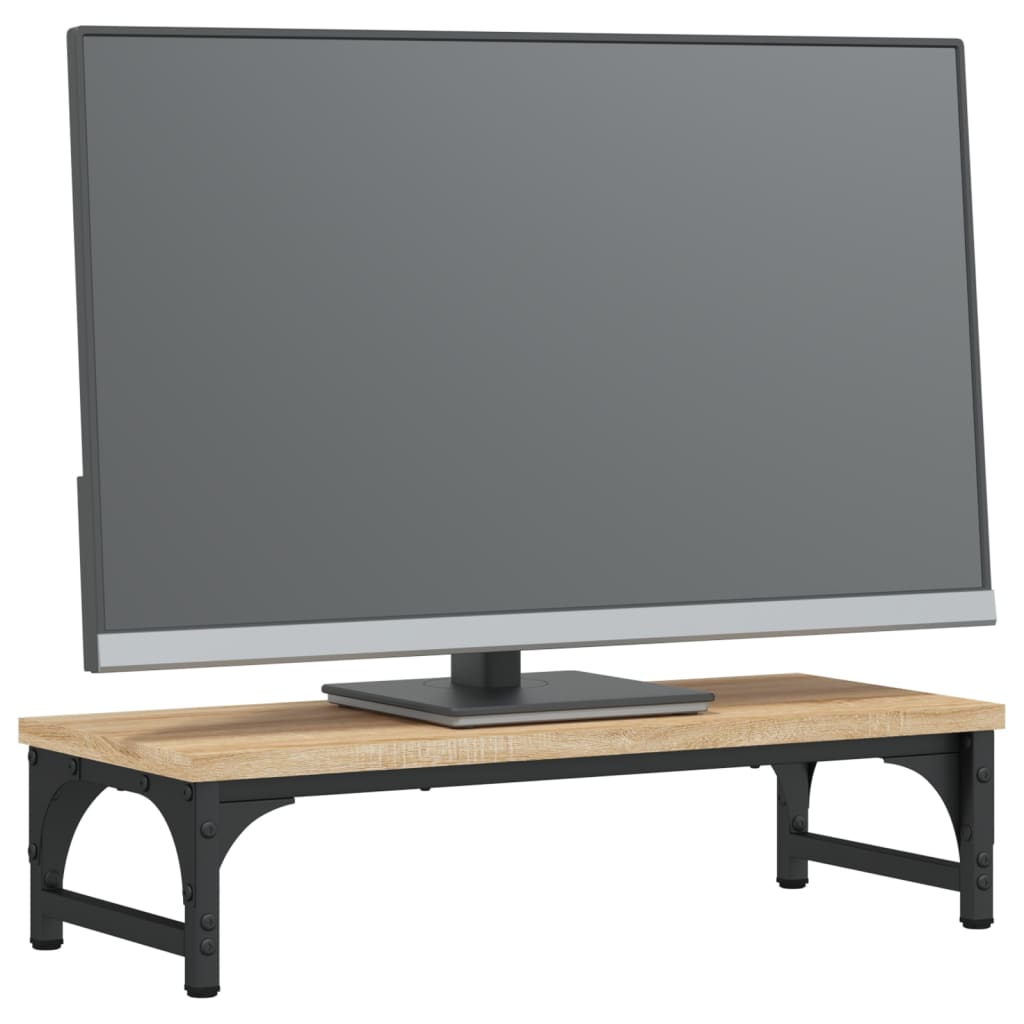 Sonoma tölgy színű szerelt fa monitorállvány 55 x 23 x 14 cm 3