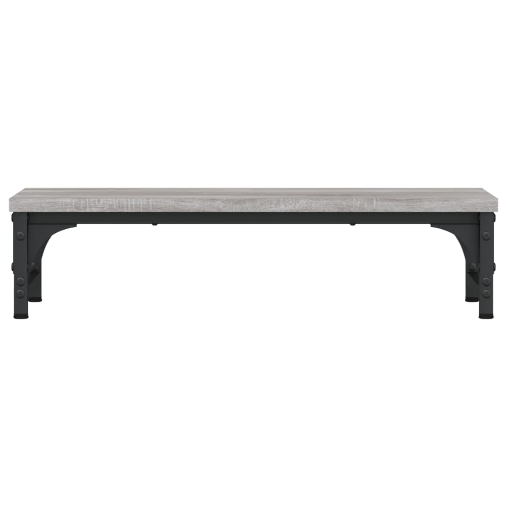 Szürke sonoma színű szerelt fa monitorállvány 55 x 23 x 14 cm 4