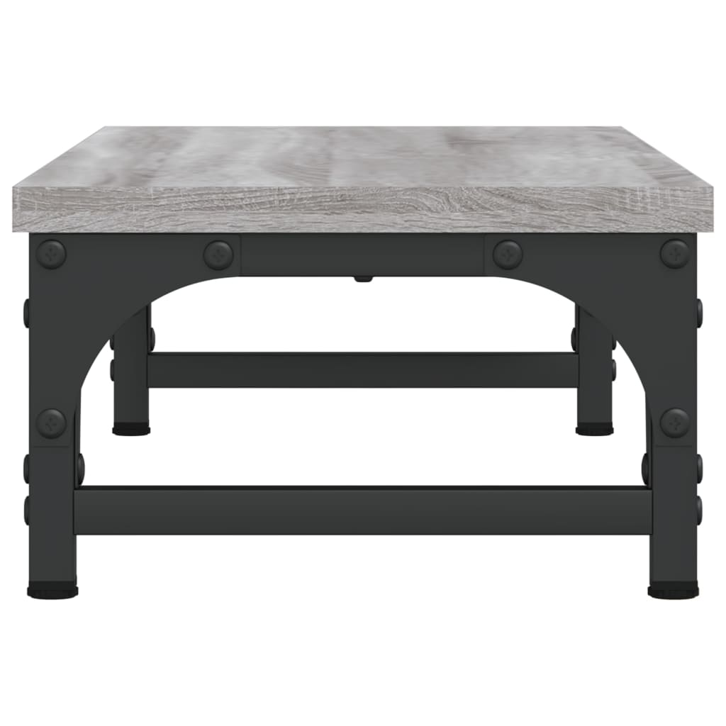 Szürke sonoma színű szerelt fa monitorállvány 55 x 23 x 14 cm 5