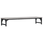 Szürke sonoma színű szerelt fa monitorállvány 85 x 23 x 15,5 cm 2