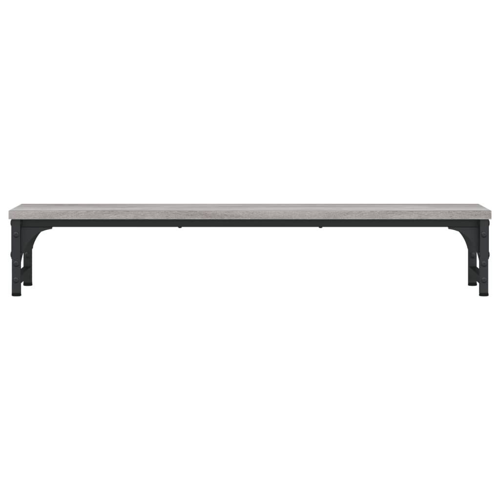 Szürke sonoma színű szerelt fa monitorállvány 85 x 23 x 15,5 cm 4