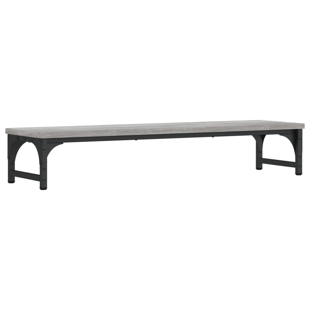 Szürke sonoma színű szerelt fa monitorállvány 85 x 23 x 15,5 cm 6