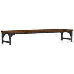 Barna tölgyszínű szerelt fa monitorállvány 85 x 23 x 15,5 cm 2