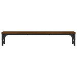 Barna tölgyszínű szerelt fa monitorállvány 85 x 23 x 15,5 cm 4