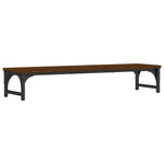 Barna tölgyszínű szerelt fa monitorállvány 85 x 23 x 15,5 cm 6