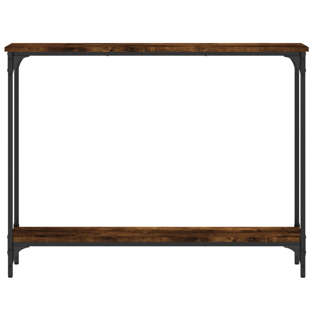 Füstös tölgy színű szerelt fa tálalóasztal 100x22,5x75 cm 4