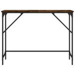 Füstös tölgy színű szerelt fa tálalóasztal 100x32x75 cm 4