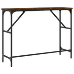 Füstös tölgy színű szerelt fa tálalóasztal 100x32x75 cm 6