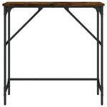 Füstös tölgy színű szerelt fa tálalóasztal 75x32x75 cm 4