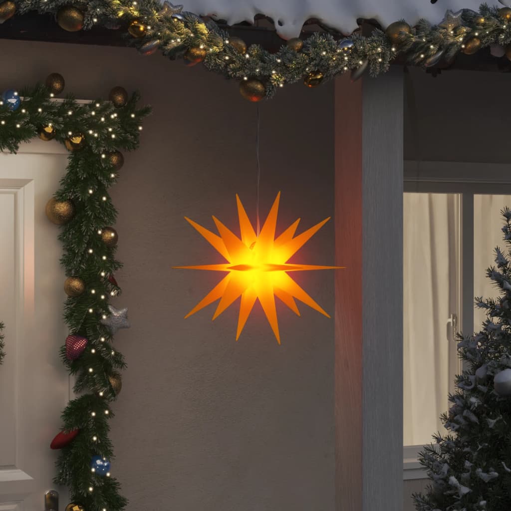 Összecsukható sárga karácsonyi lámpa LED-del 43 cm