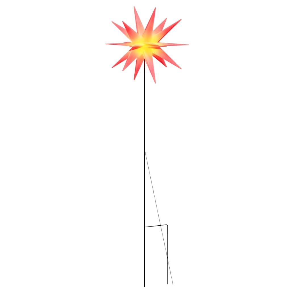 Összecsukható tüskés piros karácsonyi lámpa LED-del 57 cm 2
