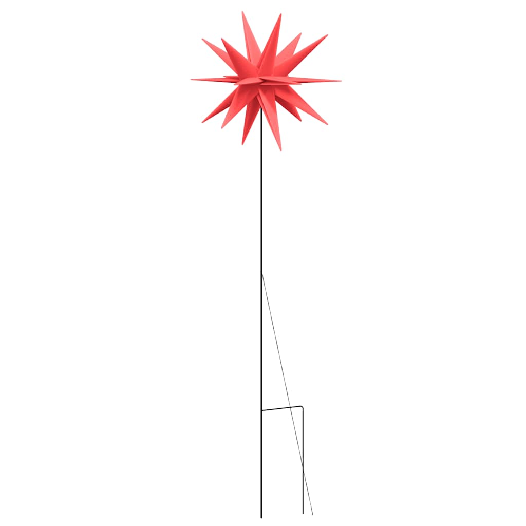 Összecsukható tüskés piros karácsonyi lámpa LED-del 57 cm 8