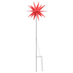 3 db összecsukható tüskés piros karácsonyi lámpa LED-del 35 cm 10