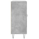 Betonszürke szerelt fa tálalószekrény 90 x 34 x 80 cm 7