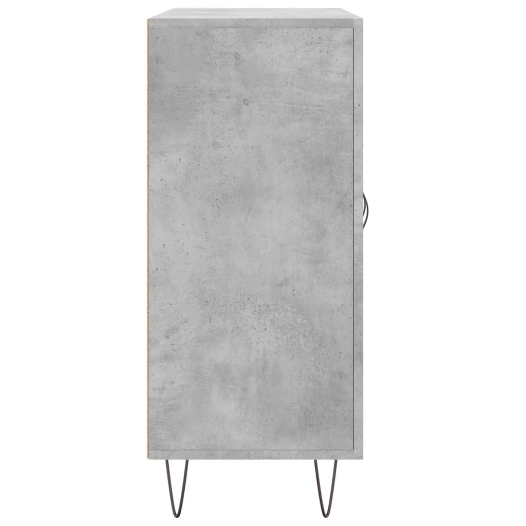 Betonszürke szerelt fa tálalószekrény 90 x 34 x 80 cm 7