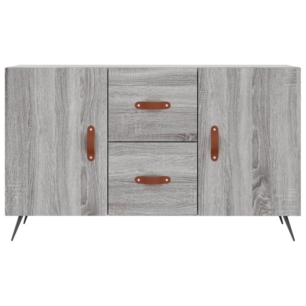 Szürke sonoma színű szerelt fa tálalószekrény 100 x 36 x 60 cm 6