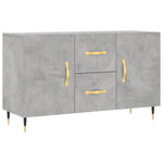 Betonszürke szerelt fa tálalószekrény 100 x 36 x 60 cm 2