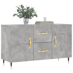 Betonszürke szerelt fa tálalószekrény 100 x 36 x 60 cm 3