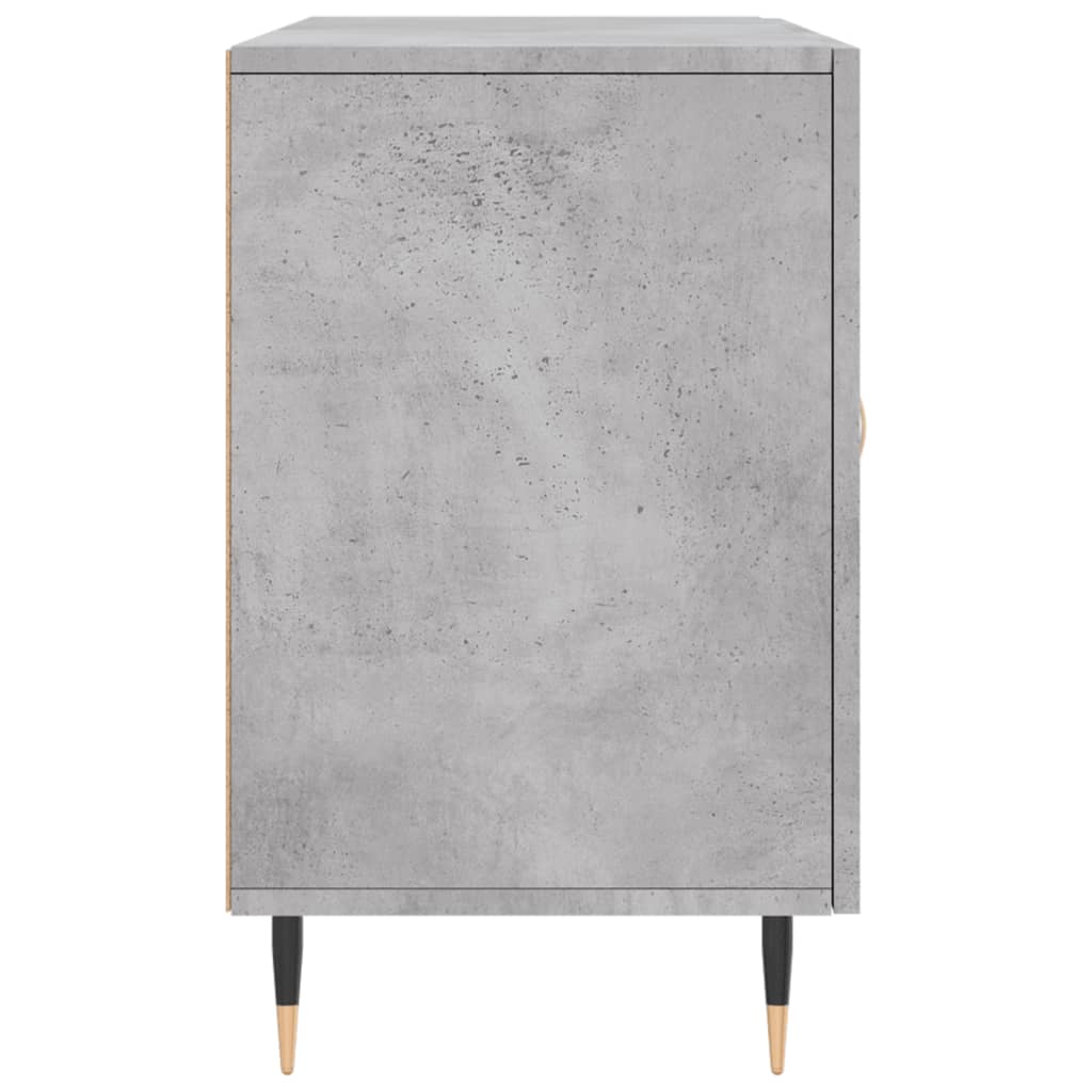 Betonszürke szerelt fa tálalószekrény 100 x 36 x 60 cm 7