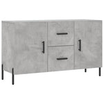 Betonszürke szerelt fa tálalószekrény 100 x 36 x 60 cm 2