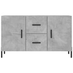 Betonszürke szerelt fa tálalószekrény 100 x 36 x 60 cm 6