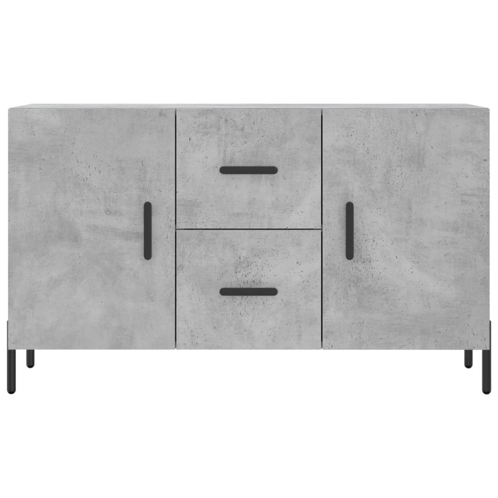 Betonszürke szerelt fa tálalószekrény 100 x 36 x 60 cm 6