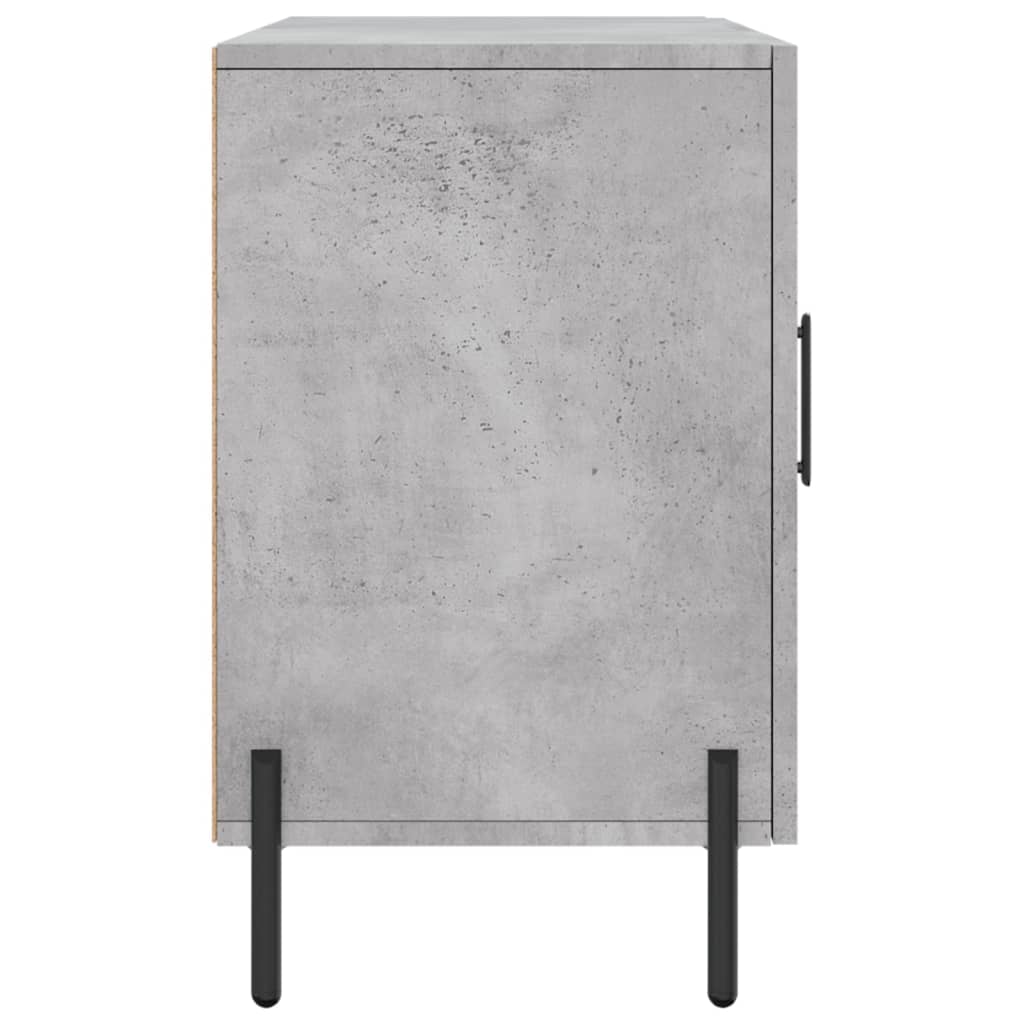 Betonszürke szerelt fa tálalószekrény 100 x 36 x 60 cm 7