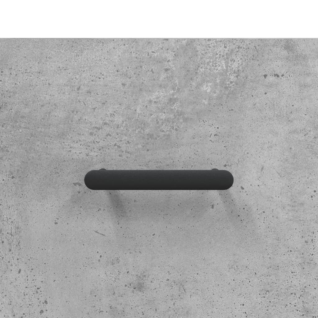 Betonszürke szerelt fa tálalószekrény 100 x 36 x 60 cm 9