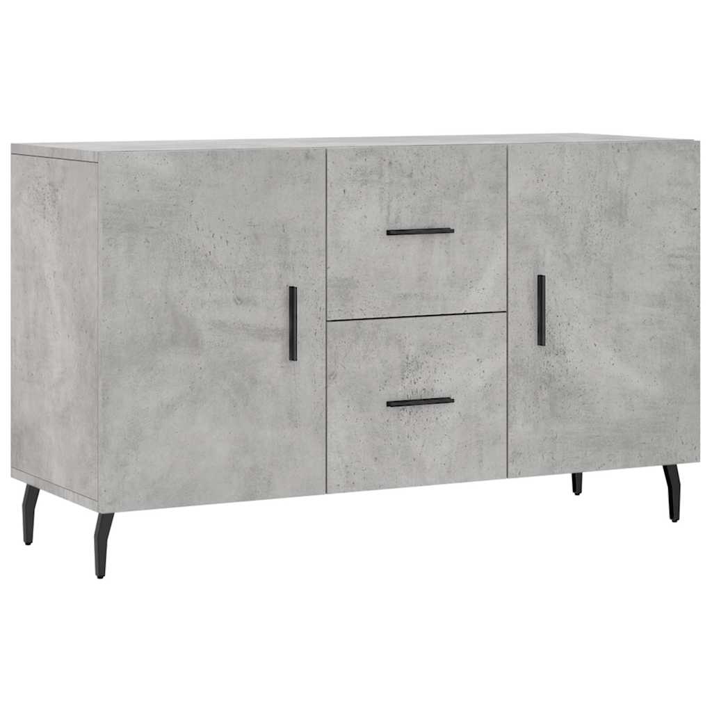 Betonszürke szerelt fa tálalószekrény 100 x 36 x 60 cm 2