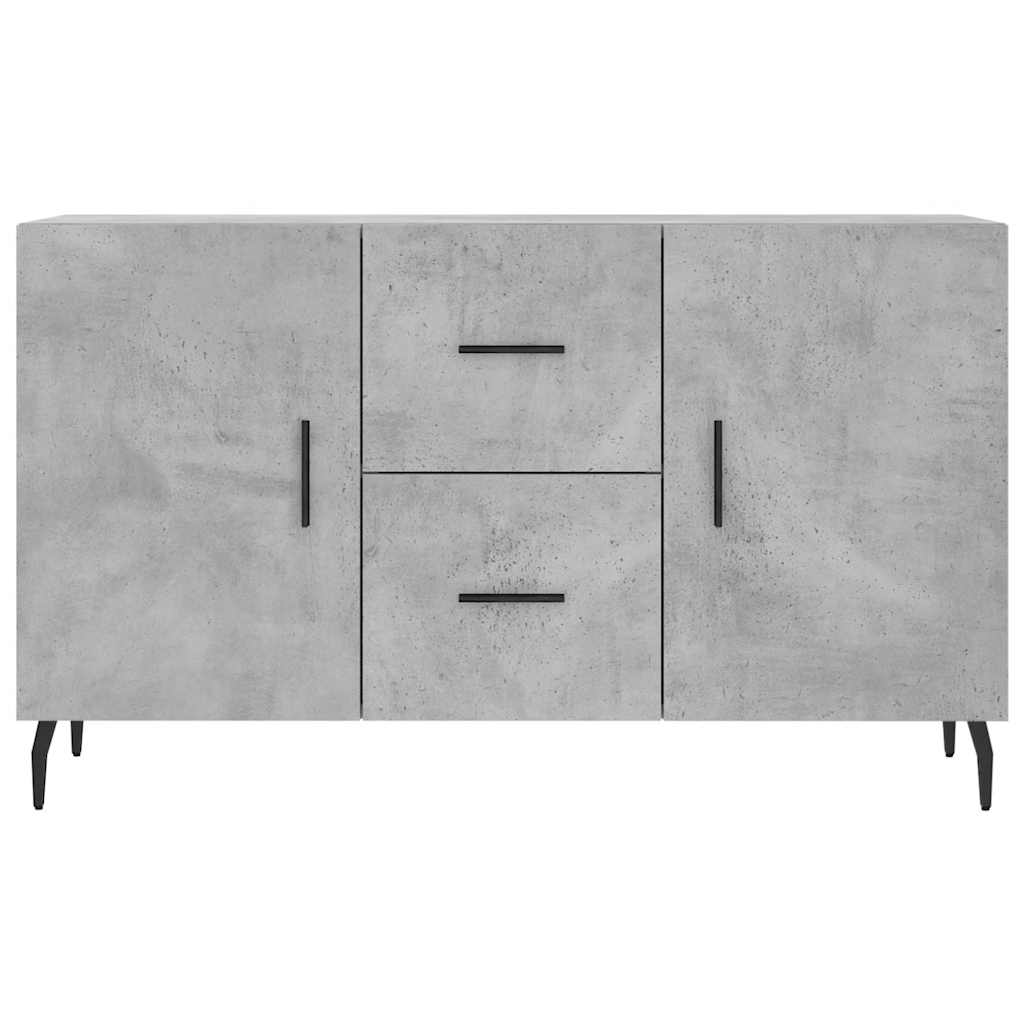 Betonszürke szerelt fa tálalószekrény 100 x 36 x 60 cm 6