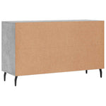 Betonszürke szerelt fa tálalószekrény 100 x 36 x 60 cm 8