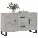Betonszürke szerelt fa tálalószekrény 100 x 36 x 60 cm 3
