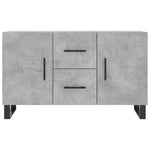 Betonszürke szerelt fa tálalószekrény 100 x 36 x 60 cm 6