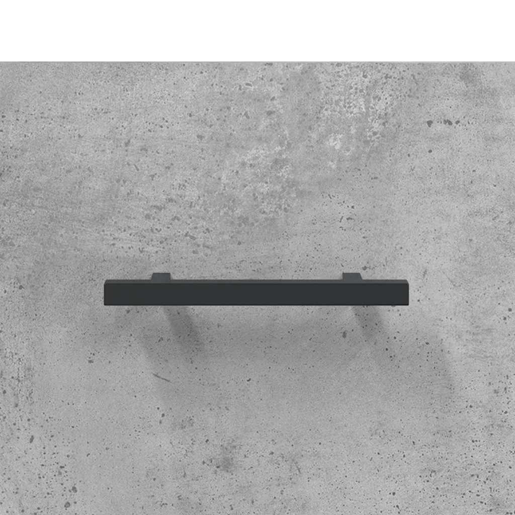 Betonszürke szerelt fa tálalószekrény 100 x 36 x 60 cm 9