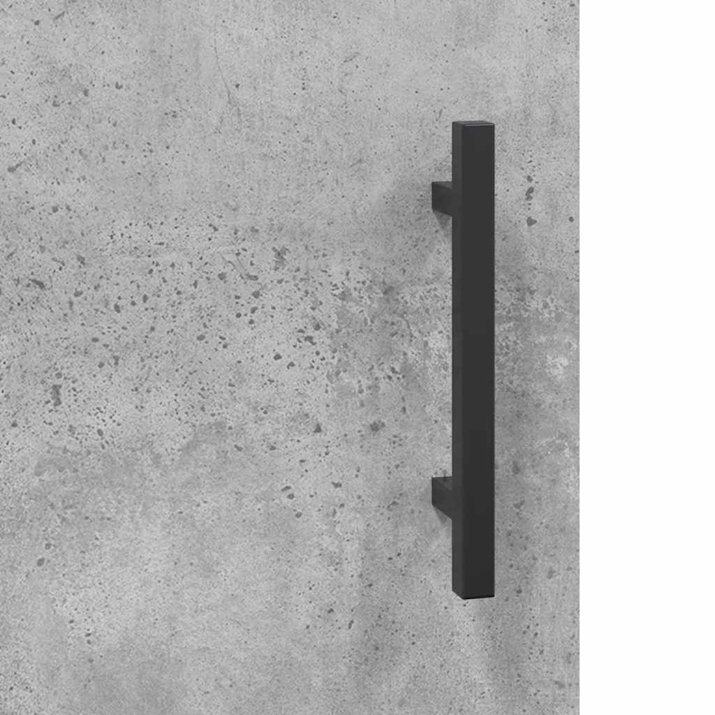 Betonszürke szerelt fa tálalószekrény 100 x 36 x 60 cm 10