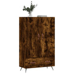 Füstös tölgy színű szerelt fa magasszekrény 69,5 x 31 x 115 cm 4