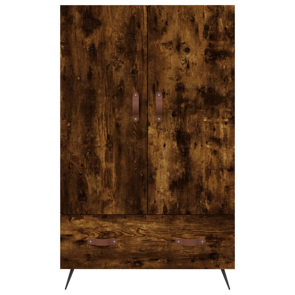 Füstös tölgy színű szerelt fa magasszekrény 69,5 x 31 x 115 cm 6