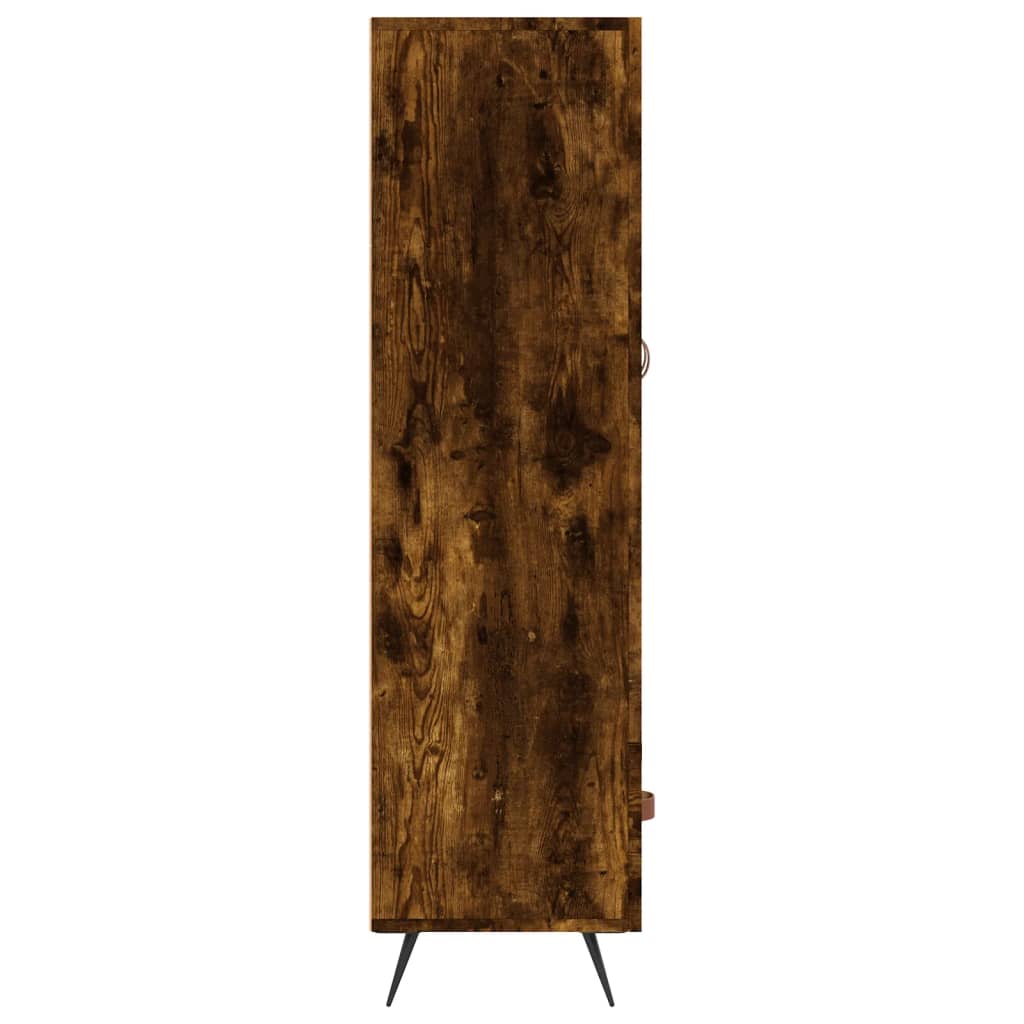 Füstös tölgy színű szerelt fa magasszekrény 69,5 x 31 x 115 cm 7