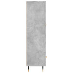 Betonszürke szerelt fa magasszekrény 69,5 x 31 x 115 cm 7