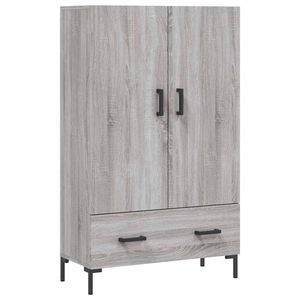 Szürke sonoma szerelt fa magasszekrény 69,5 x 31 x 115 cm 2