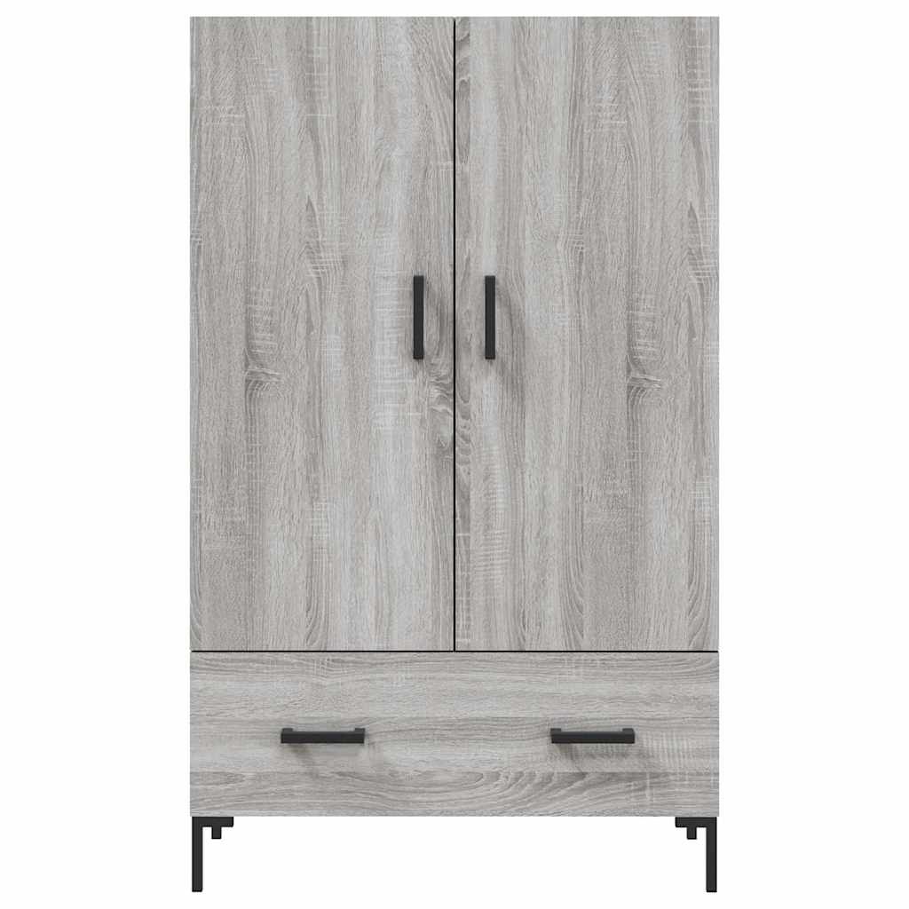 Szürke sonoma szerelt fa magasszekrény 69,5 x 31 x 115 cm 6